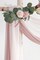 Wedding Arch Draping Fabric 3 Panels 20Ft Chiffon Fabric Drapes Arbor Drapery Wedding Ceremony Reception Swag Decorations (Dusty Rose +Blush +White)